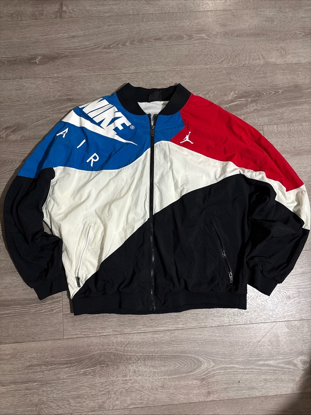 Nike Air Jordan Legacy AJ4 Lightweight Jacket Mens 2XL Colorblock Flight Retro